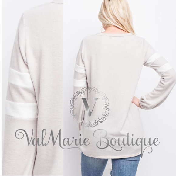 🌹LAST 1- Mega Soft Oatmeal HACCI Top - Picture 4 of 4